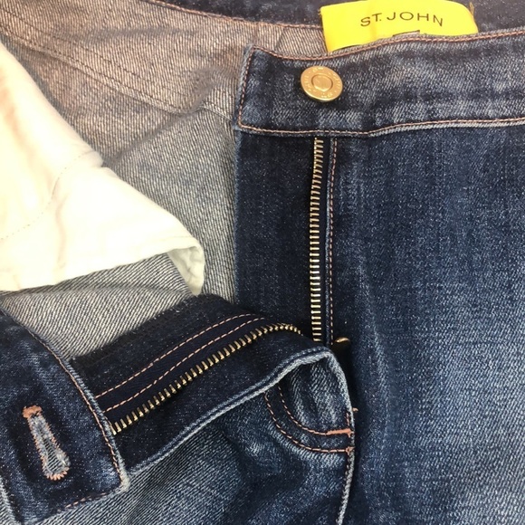 St John Jeans Rhinestoned Back Pockets 12 - Picture 9 of 10
